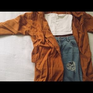 Fall rust Forever 21 duster 🍁